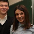 Ведучі конкурсу студенти Олеся Михайленко та Іванишин Тарас